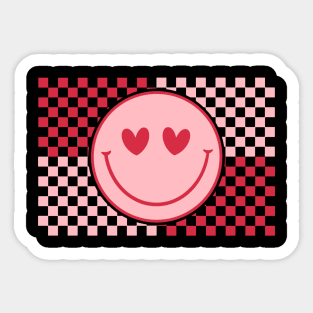 Smiley Face In Love Happy Valentines Day Sticker